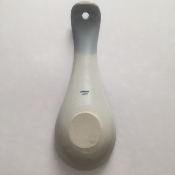 Vintage Otagiri Blue Floral Porcelain Spoon Rest Japan - Picture 2 of 3